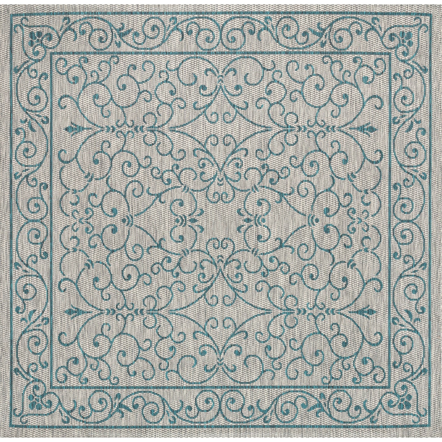 JONATHAN Y Filigree Textured Weave Indoor/Outdoor Area Rug