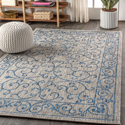 JONATHAN Y Filigree Textured Weave Indoor/Outdoor Area Rug
