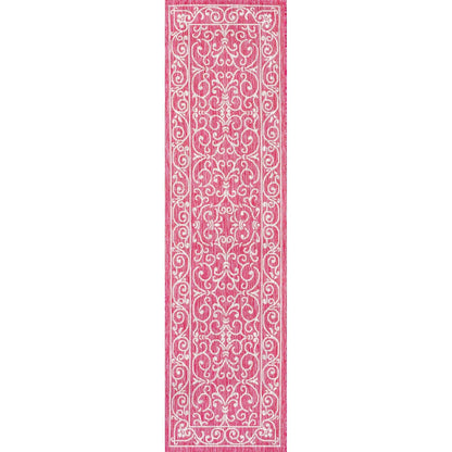 JONATHAN Y Filigree Textured Weave Indoor/Outdoor Area Rug