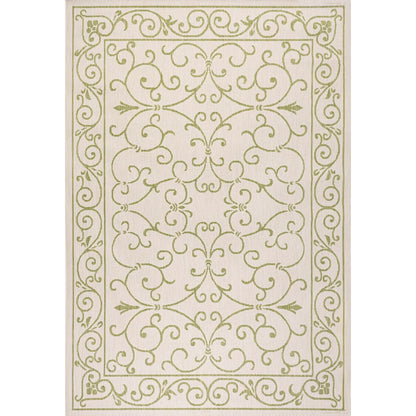 JONATHAN Y Filigree Textured Weave Indoor/Outdoor Area Rug
