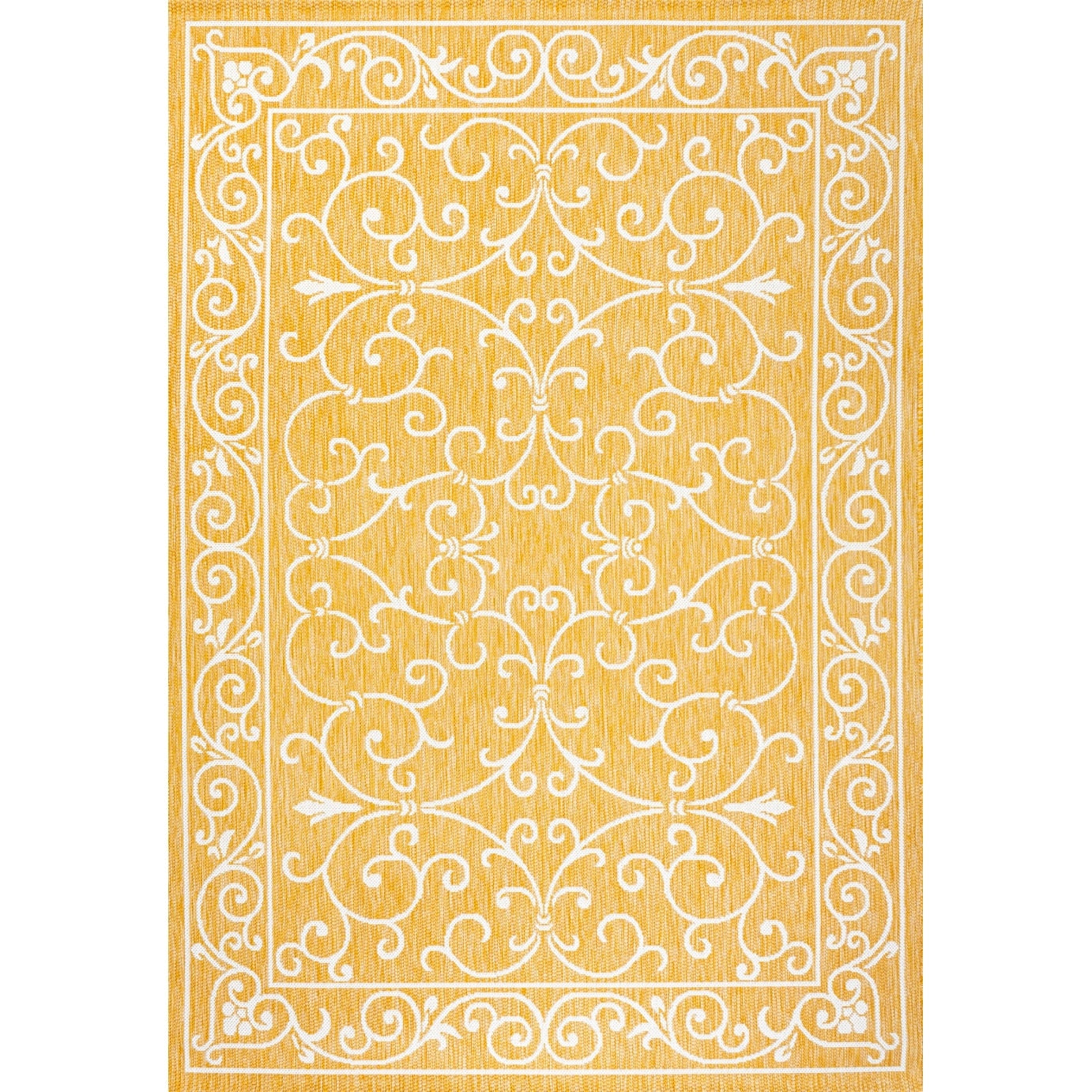 JONATHAN Y Filigree Textured Weave Indoor/Outdoor Area Rug