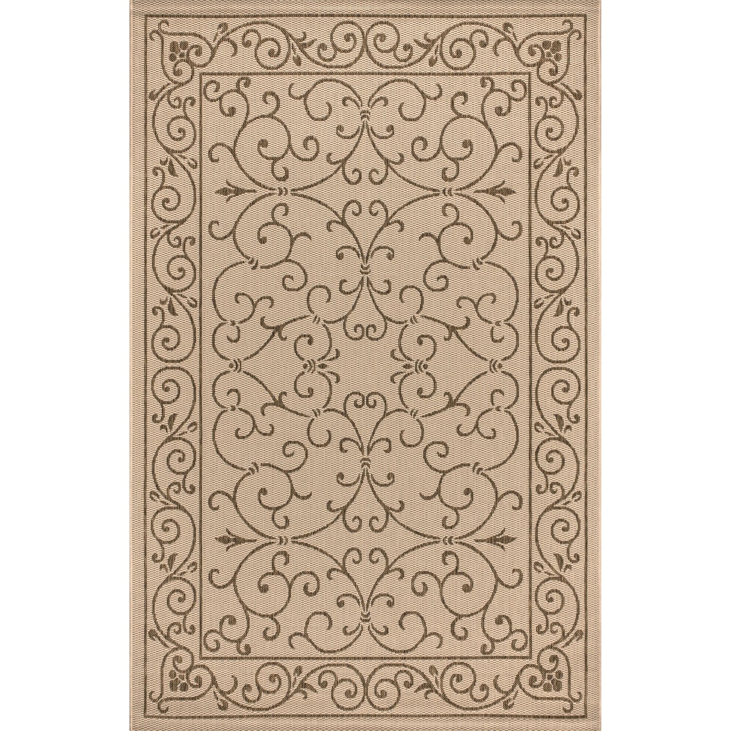 JONATHAN Y Filigree Textured Weave Indoor/Outdoor Area Rug