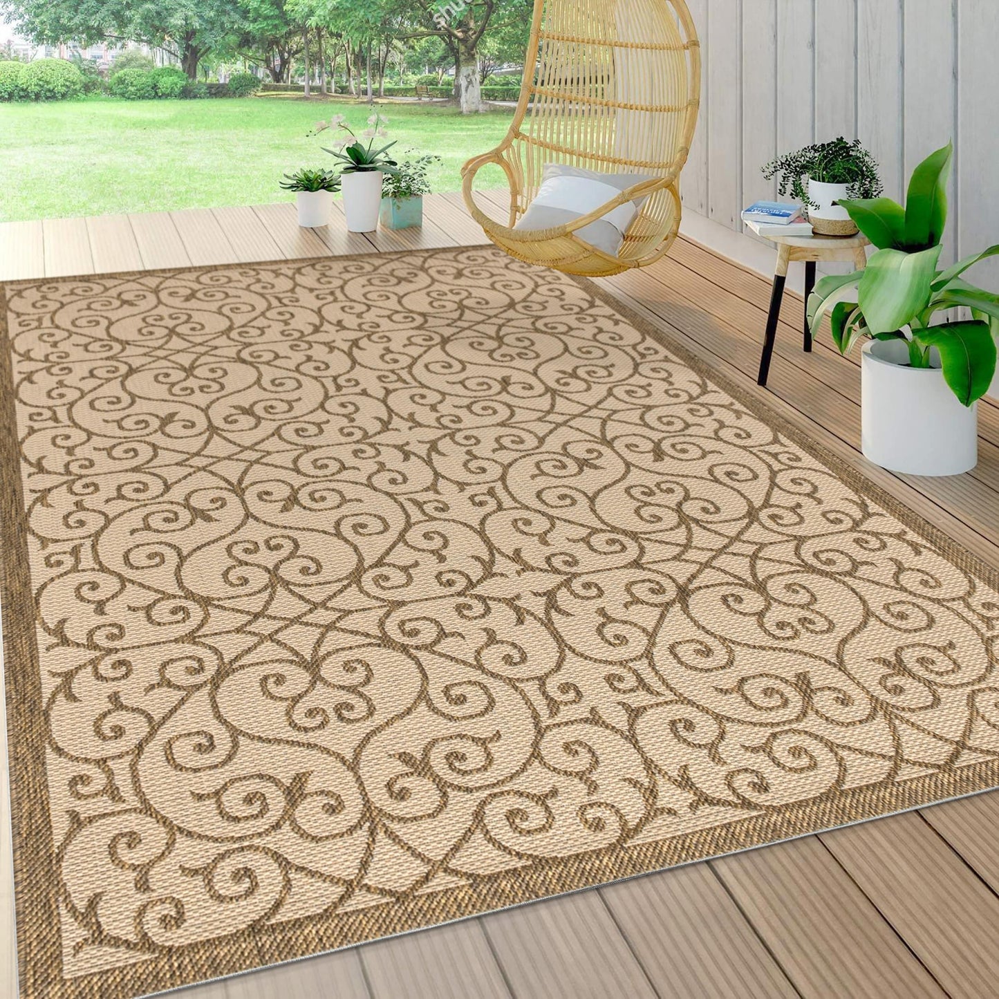 JONATHAN Y Ourika Textured Weave Indoor/Outdoor Area Rug