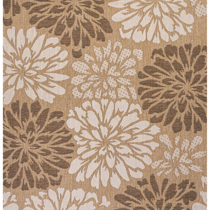 JONATHAN Y Floral Textured Weave Indoor/Outdoor Area Rug