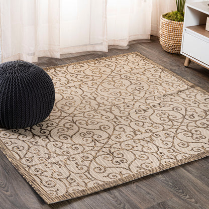 JONATHAN Y Ourika Textured Weave Indoor/Outdoor Area Rug