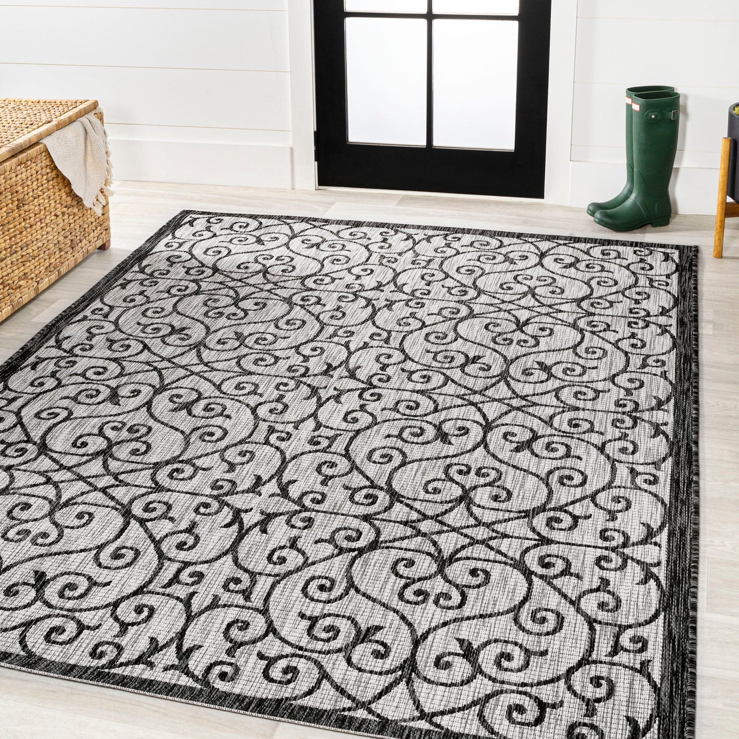 JONATHAN Y Ourika Textured Weave Indoor/Outdoor Area Rug