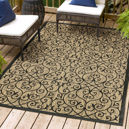 JONATHAN Y Ourika Textured Weave Indoor/Outdoor Area Rug