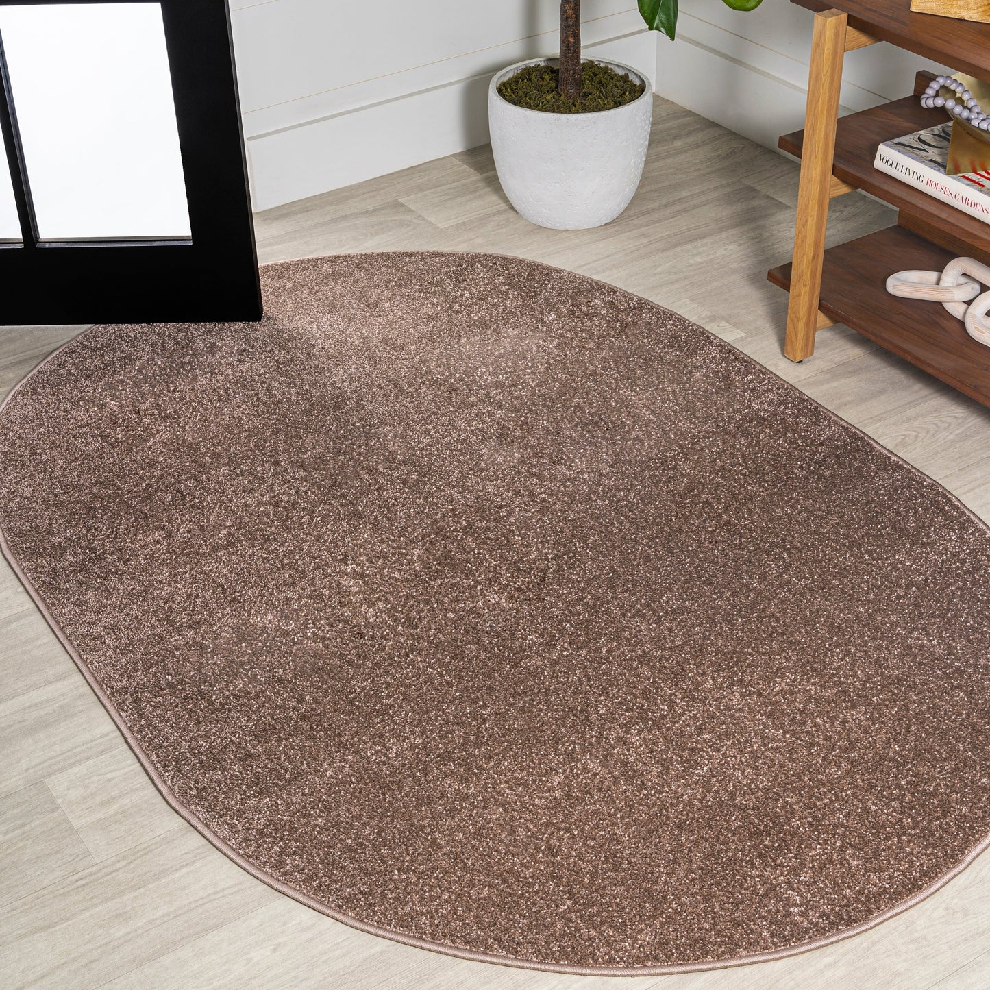 JONATHAN Y Tumbling Solid Low-Pile Area Rug