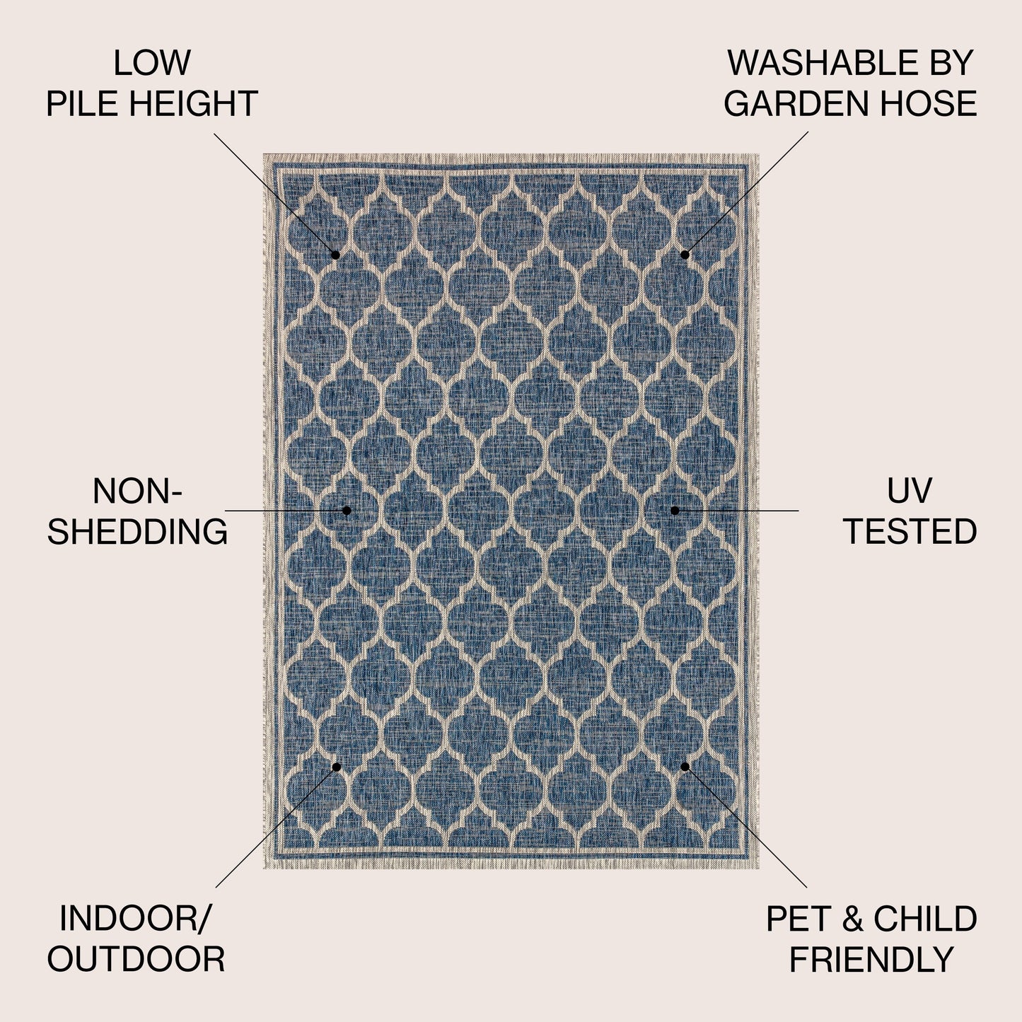 JONATHAN Y Zinnia Textured Weave Indoor/Outdoor Area Rug