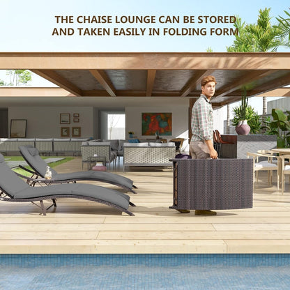 Kullavik 3-PiecesOutdoor Chaise Lounge Set