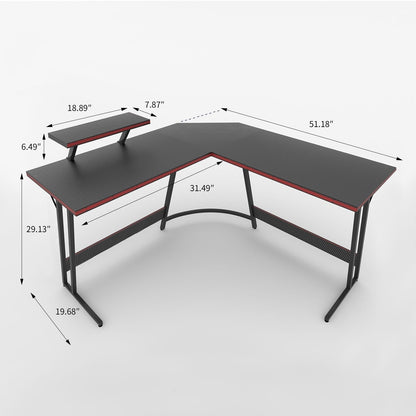Homall L-Shaped Gaming Desk Computer Corner Desk Office Writing Desk