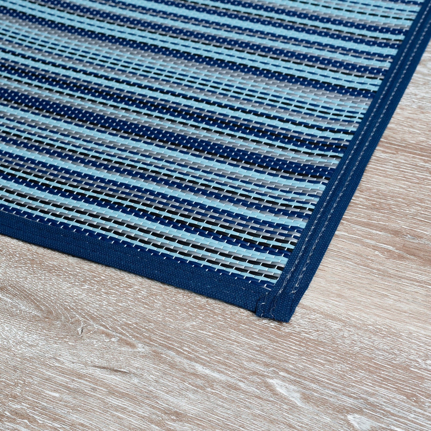 Lalune Beach Stripe Indoor Outdoor Area Rug