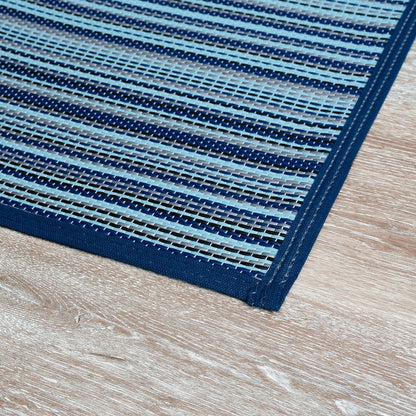 Lalune Beach Stripe Indoor Outdoor Area Rug