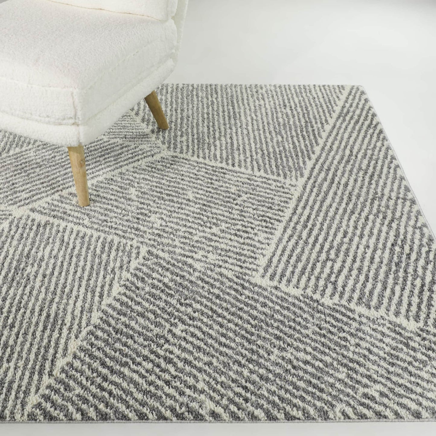 Larsen Modern Varied Stripes Area Rug