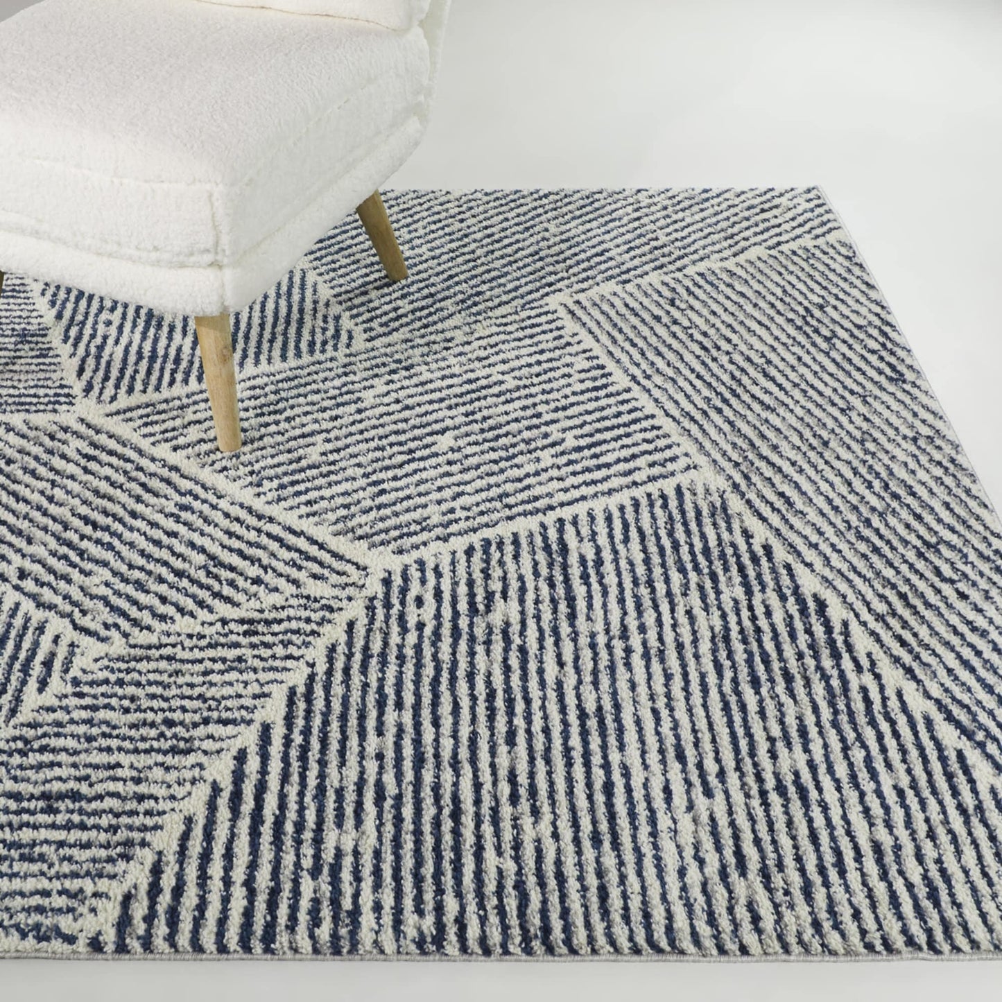 Larsen Modern Varied Stripes Area Rug