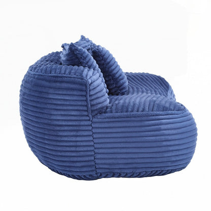 Canapé confortable et durable, fauteuil poire à dossier haut pour adultes et enfants - 2 places
