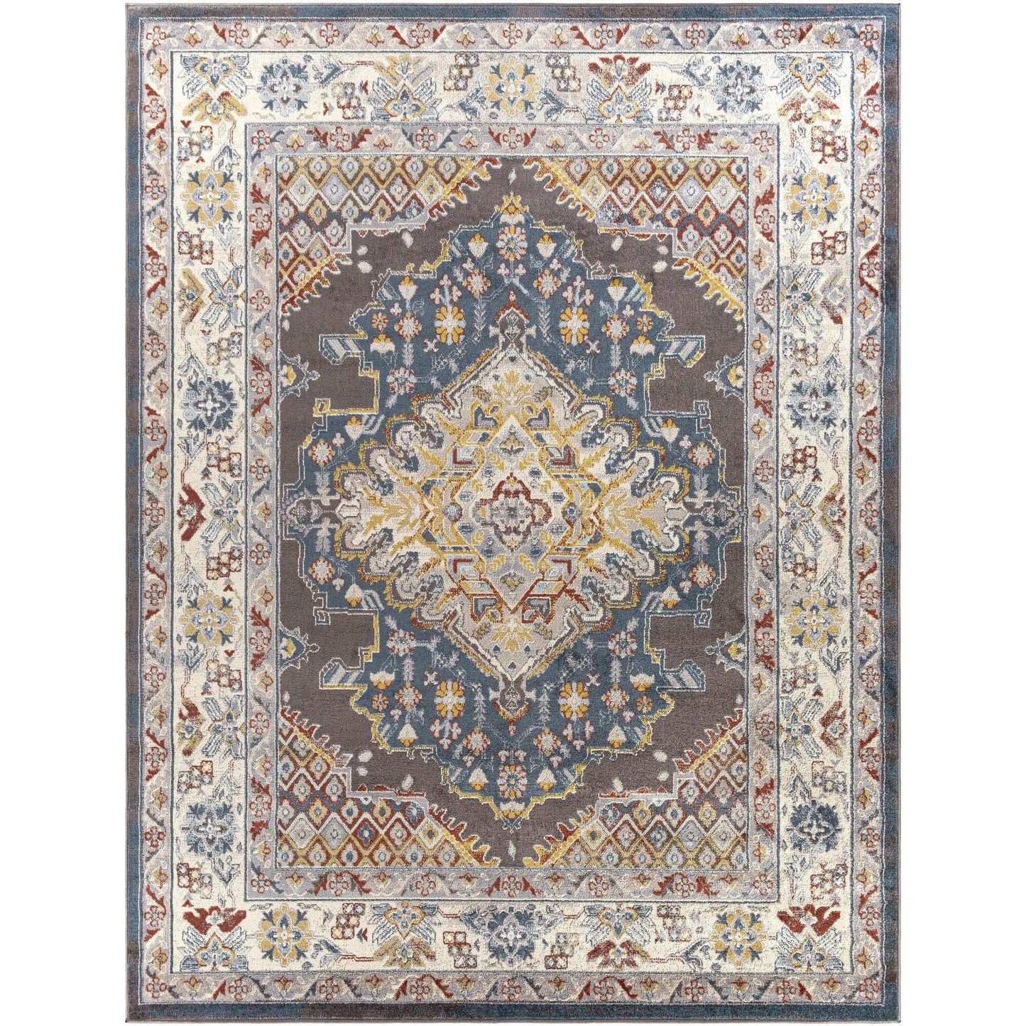 Livabliss Ankara Updated Traditional Medallion Area Rug