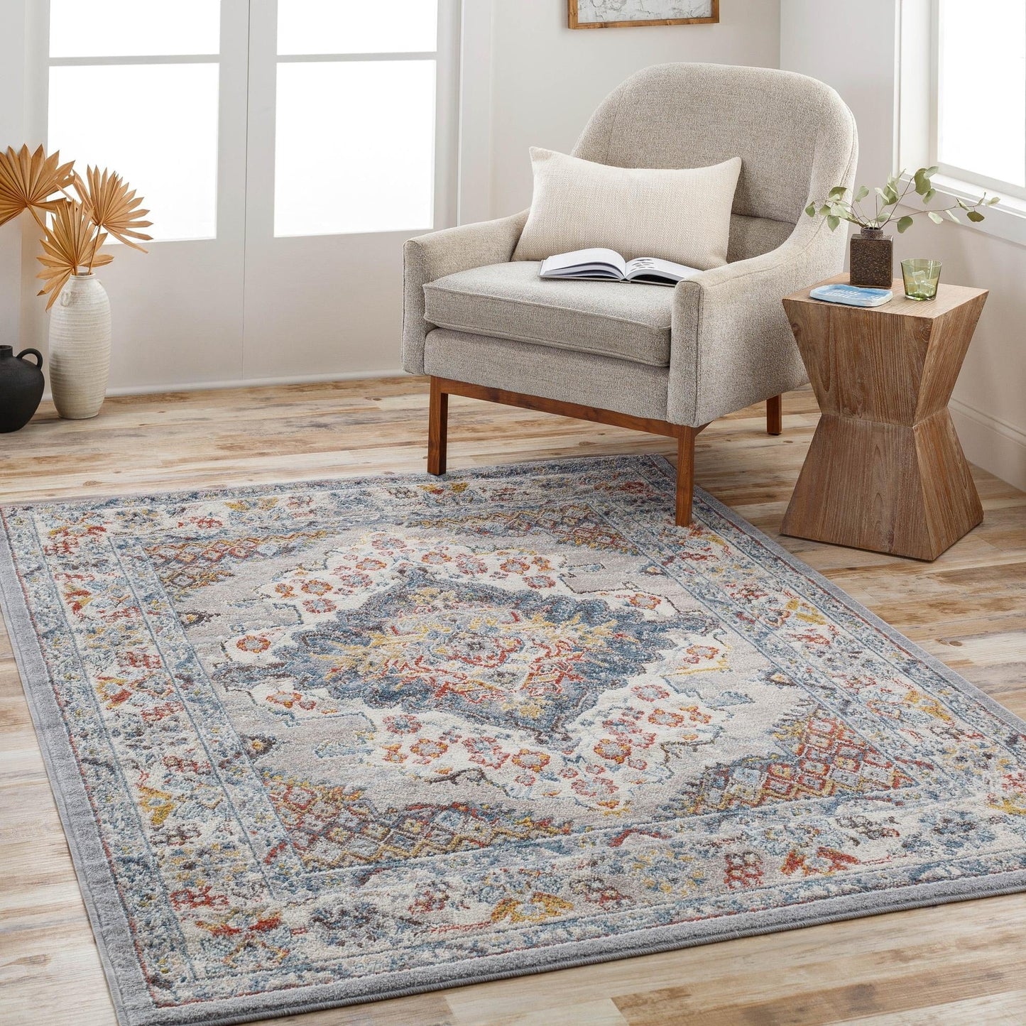 Livabliss Ankara Updated Traditional Medallion Area Rug