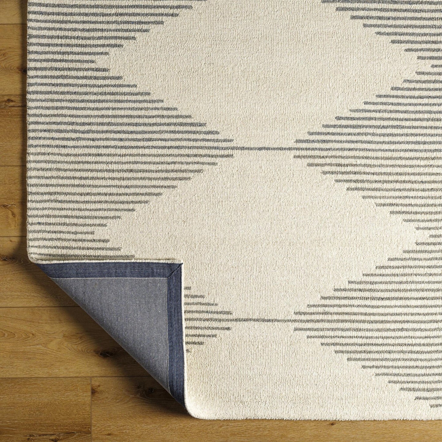 Livabliss Granada Minimalist Diamond Hand Tufted Area Rug