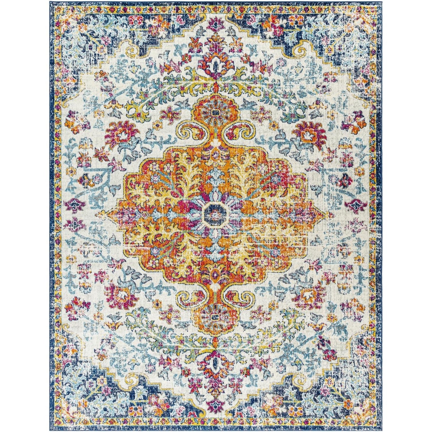 Livabliss Harput Updated Traditional Medallion Area Rug