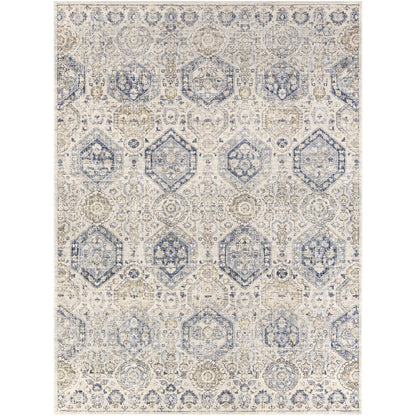 Livabliss Indigo Arts & Crafts Medallion Area Rug