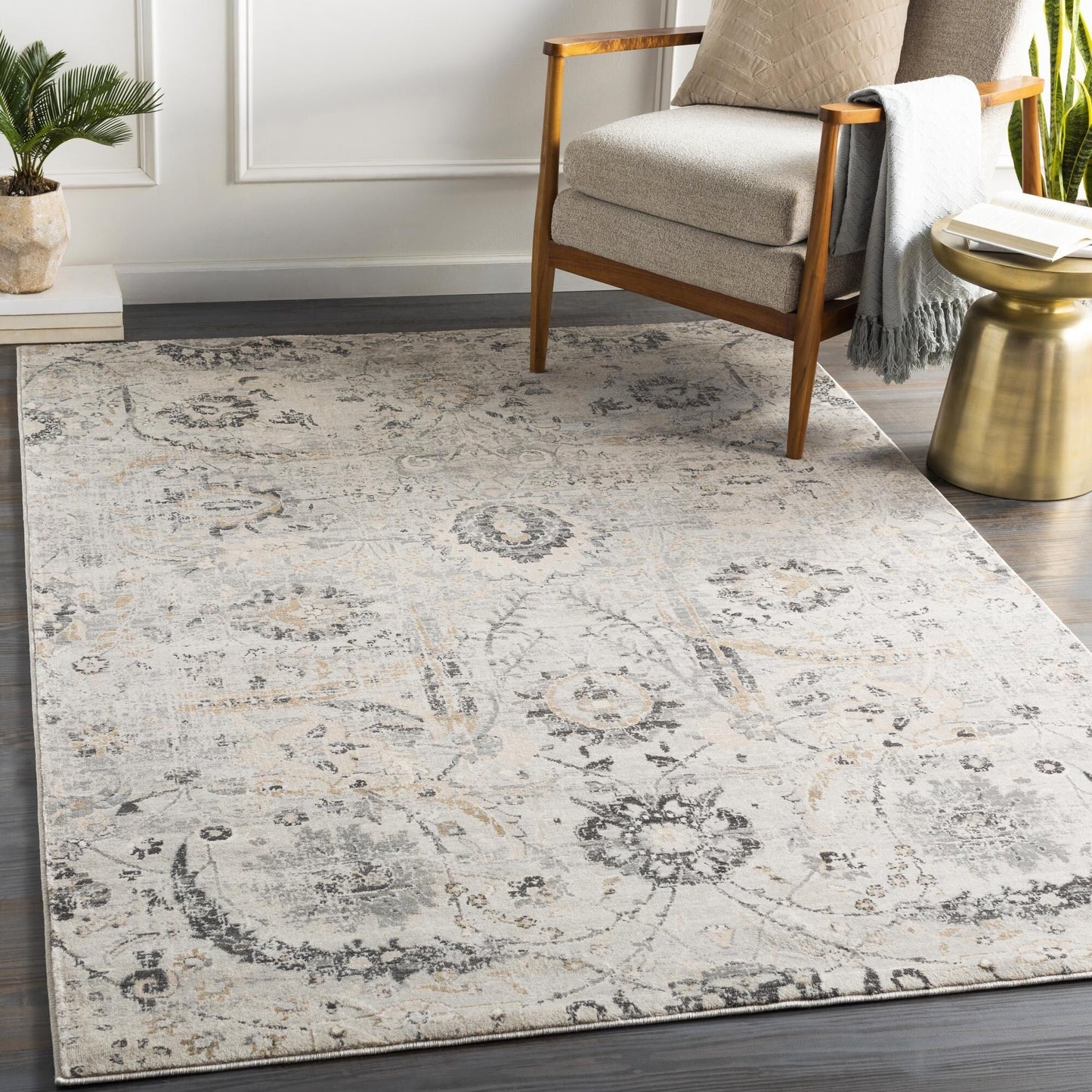 Livabliss Indigo Updated Traditional Medallion Area Rug