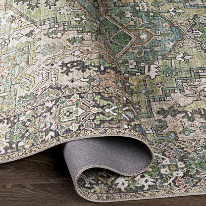 Livabliss Iris Updated Traditional Medallion Area Rug