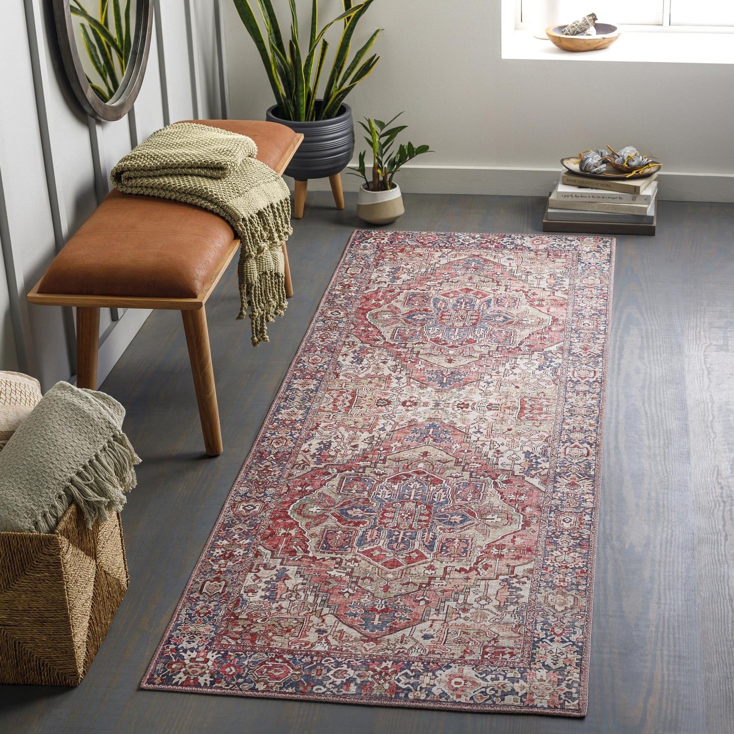 Livabliss Iris Updated Traditional Medallion Area Rug