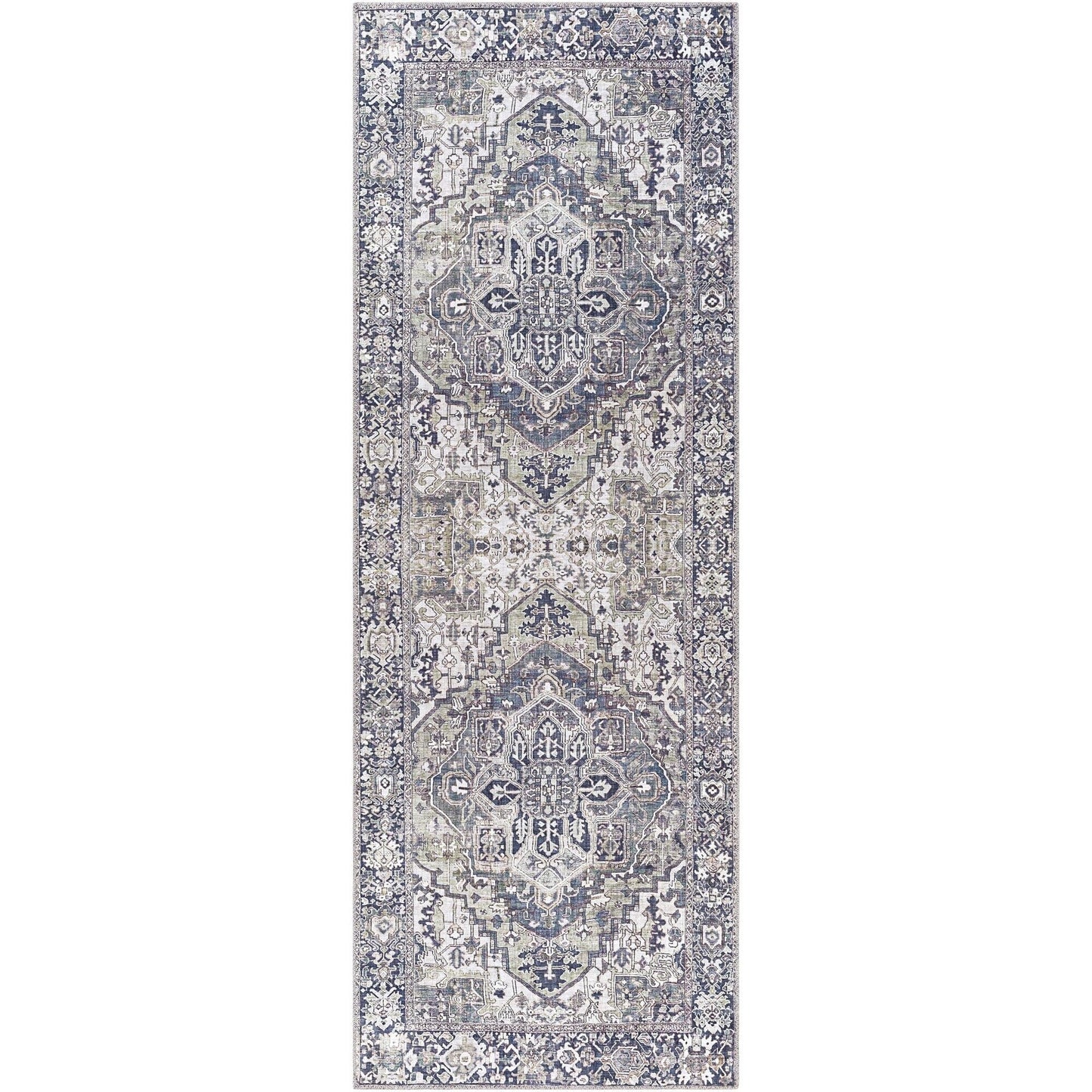 Livabliss Iris Updated Traditional Medallion Area Rug