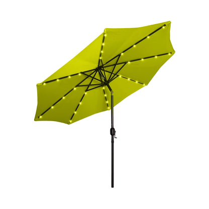 Lucent 9-foot Solar Led Lighted Patio Umbrella
