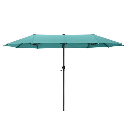 MAISON ARTS 13ft Double -Sided Patio Umbrella Extra Large with Crank
