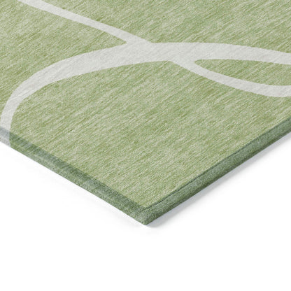 Machine Washable Indoor/ Outdoor Abstract Modern Chantille Rug