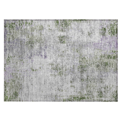 Machine Washable Indoor/ Outdoor Chantille Abstract Modern Rug