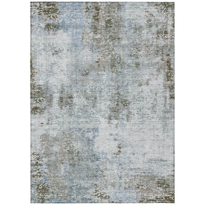 Machine Washable Indoor/ Outdoor Chantille Abstract Modern Rug