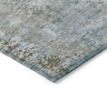 Machine Washable Indoor/ Outdoor Chantille Abstract Modern Rug