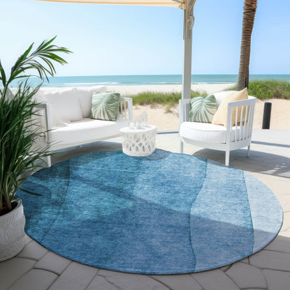 Machine Washable Indoor/ Outdoor Chantille Contemporary Ombre Rug