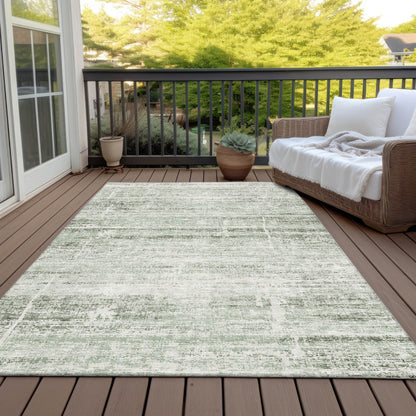 Machine Washable Indoor/ Outdoor Chantille Ombre Solid Rug