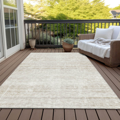 Machine Washable Indoor/ Outdoor Chantille Ombre Solid Rug