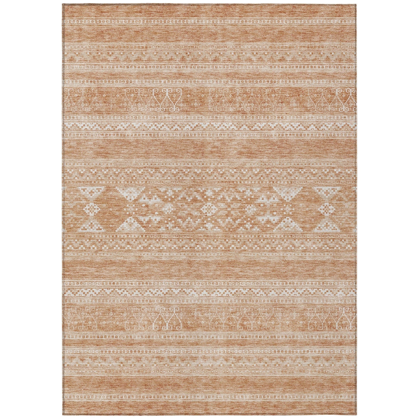 Machine Washable Indoor/ Outdoor Chantille Tribal Boho Rug