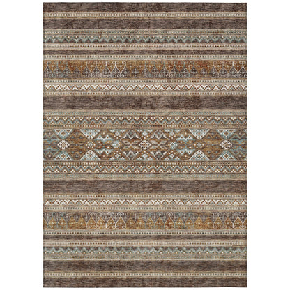 Machine Washable Indoor/ Outdoor Chantille Tribal Boho Rug