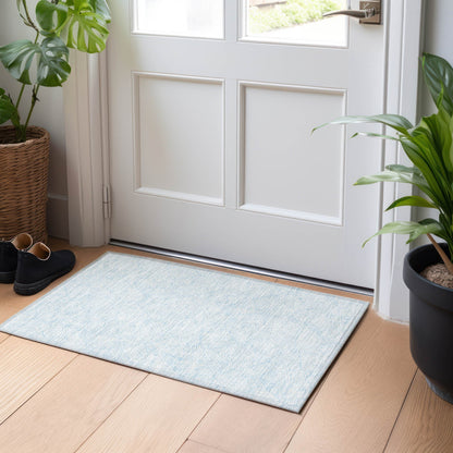 Machine Washable Indoor/ Outdoor Chantille Tropical Palm Rug