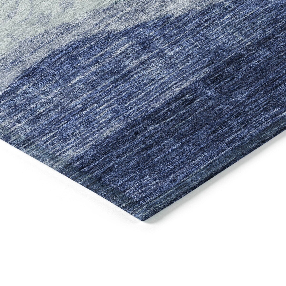 Machine Washable Indoor/ Outdoor Contemporary Waves Chantille Rug