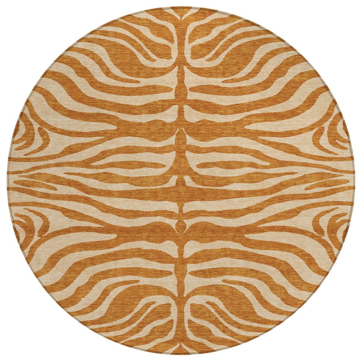 Machine Washable Indoor/ Outdoor Modern Animal Print Chantille Rug