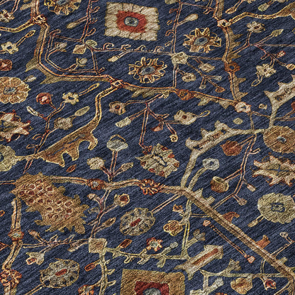 Machine Washable Indoor/ Outdoor Traditional Persian Chantille Rug