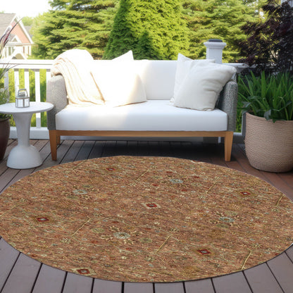 Machine Washable Indoor/ Outdoor Traditional Persian Chantille Rug