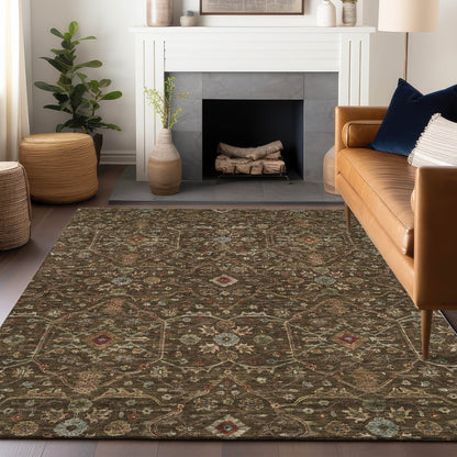 Machine Washable Indoor/ Outdoor Traditional Persian Chantille Rug