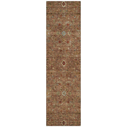 Machine Washable Indoor/ Outdoor Traditional Persian Chantille Rug