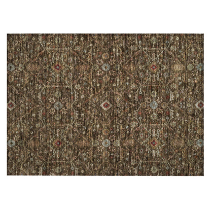 Machine Washable Indoor/ Outdoor Traditional Persian Chantille Rug
