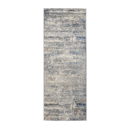 Madison Park Marie Blue/ Cream Abstract Area Rug