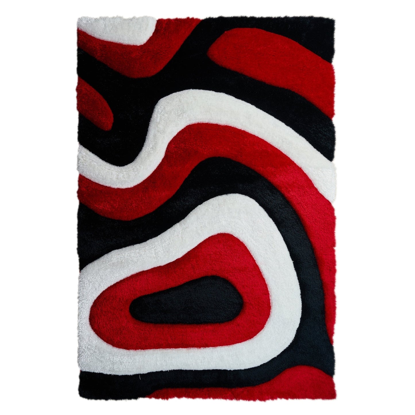 Mateos Shag Abstract Designed Area Rug
